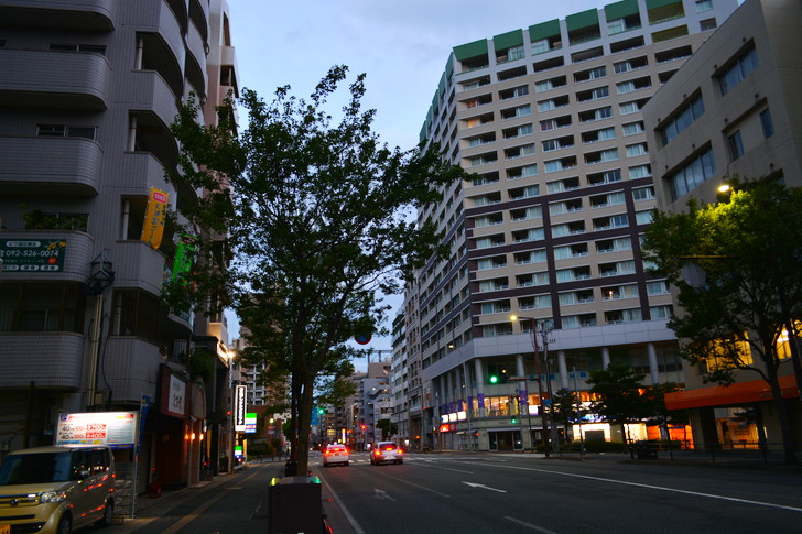 電線が無いから街が美しい