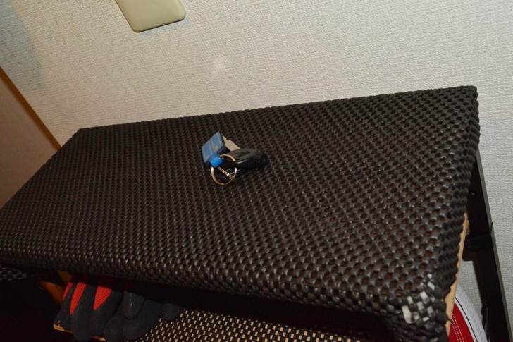 カギを放り投げても落ちない